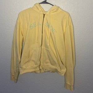 Yellow Seaside Zip Up Jacket